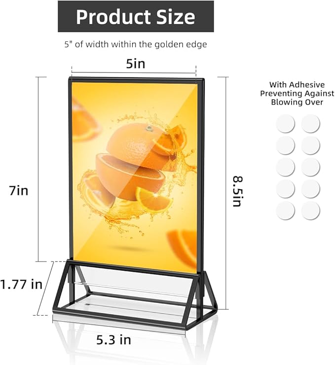 Acrylic Sign Holder 5x7 Display Stand, Acrylic Frames - Image 4