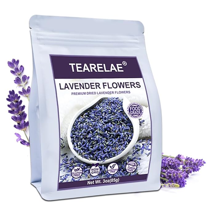 TEARELAE - Premium Dried Lavender Flowers - 5A Top Grade - 100% Pure Natural by TEARELAE