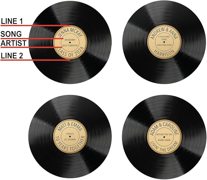 HomeWetBar Personalized Wedding Vinyl Record Alternative Guestbook, Special - Image 2