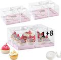 JCD 3 Pcs Pink Cake and Cupcake Combo Bento Boxes by JCD