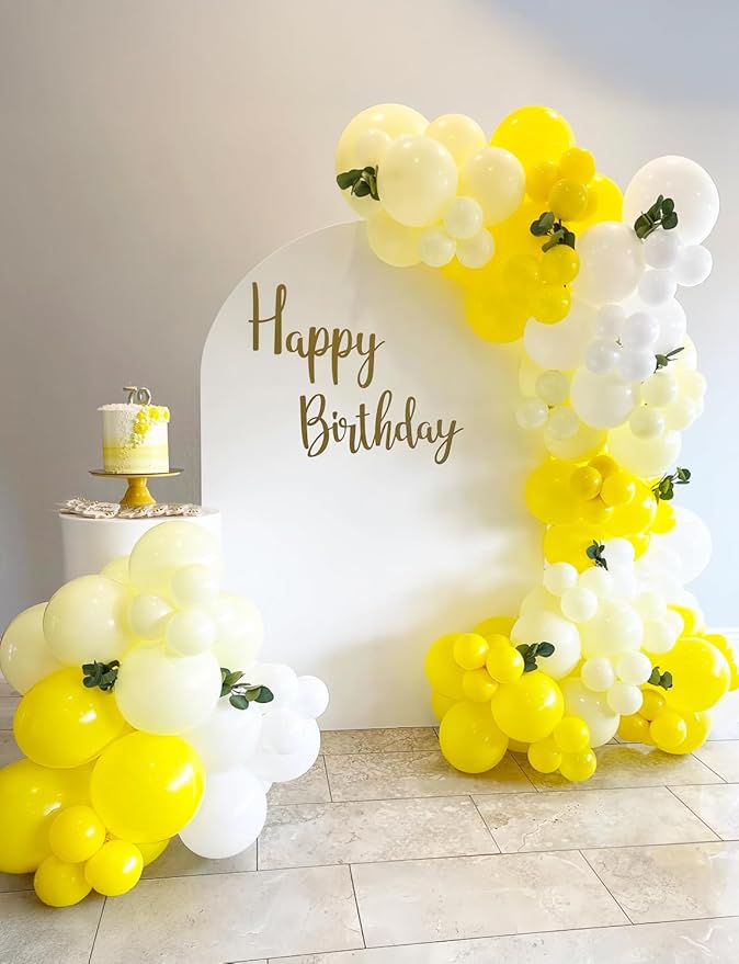 Yellow and White Balloons - Image 4