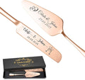 Personalized Wedding Cake Knife and Server Set Stainless Steel Cake Cutter by SEKECHIKU