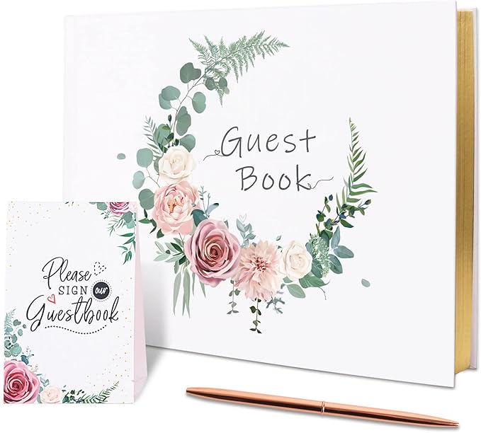 Vienrose Wedding Guest Book Set by Vienrose