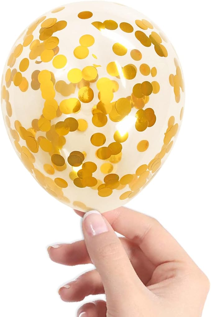 Gold Confetti Balloons by VHUWE