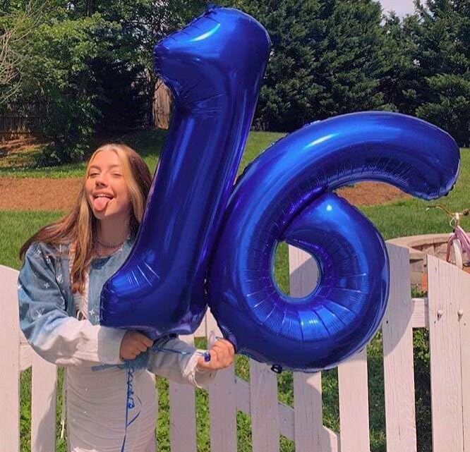 40 Inch Big Night Blue 9 Balloon Number, Jumbo Giant Happy 9th 19 29 39 49 99 - Image 4