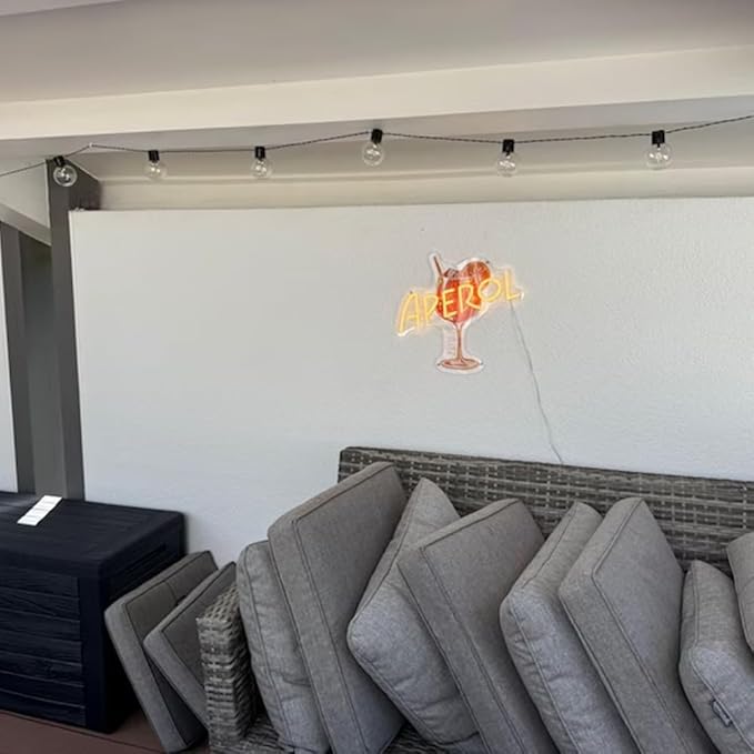 Aperol Spritz Cocktail Neon Sign, Cocktail Room Wall Decor, Aperol Spritz - Image 5