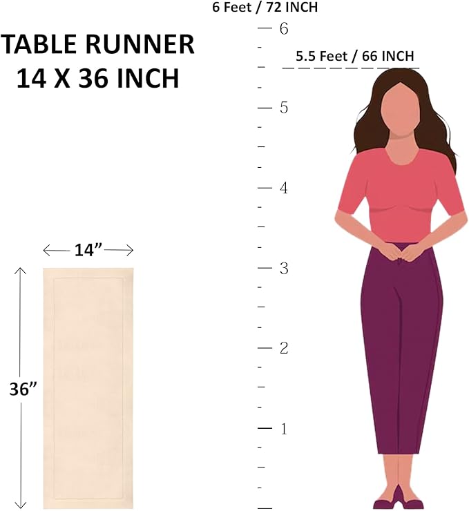 Solino Home Linen Hemstitch Table Runner 36 Inches - Image 8