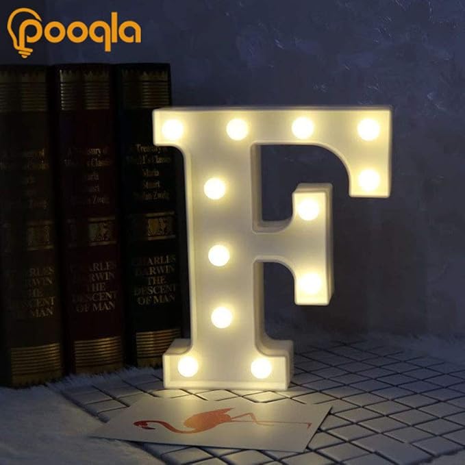 Pooqla LED Marquee Letter Lights Sign, Light Up Alphabet Letter - Image 4