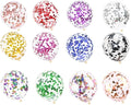 100Pcs Confetti Balloons 12 Inch Colorful Party Balloons Gold Sequin Balloon by GULELAYAR