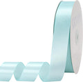 Light Blue Satin Ribbon 1 inch X Continuous 100 Yards, Single Face Polyester by Kryvusribbon