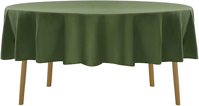 70 inch Round Tablecloth Washable Polyester Table Cloth Decorative Table Cover - Image 2
