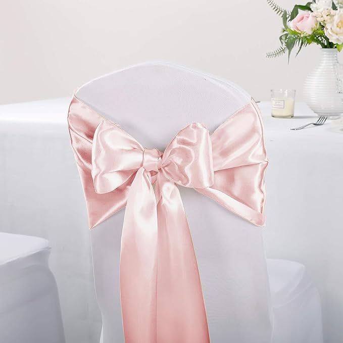 15-Pack Satin Table Runner Rose Gold 12 x 108 inches Long, Table Runners - Image 6