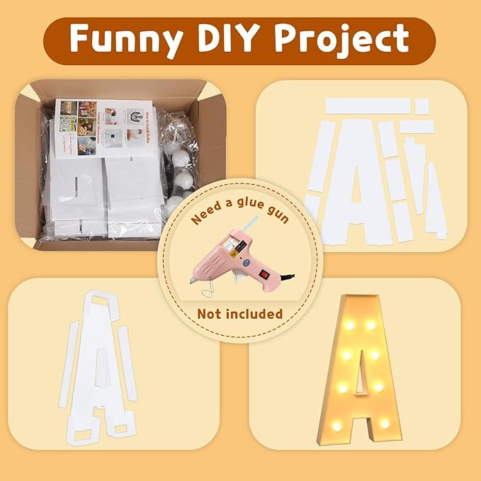 imprsv Marquee Light Up Letters, 3FT Mosaic Letters - Image 2