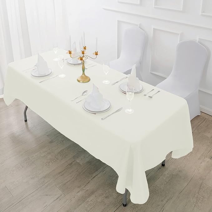 Fokitut 6 Pack Waterproof Rectangle Tablecloth, 90x156 Inch, Stain Resistant - Image 5