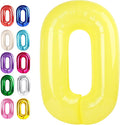 Number Balloon 0 Yellow Macaron by Upgesy