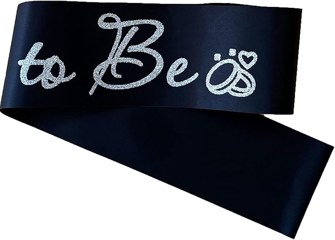 Black Bride to Be Sash for Bridal Shower Bachelorette Party Wedding Hen Party - Image 4