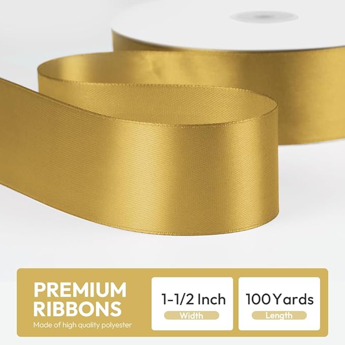 1-1/2" x 100 Yards Satin Ribbon - Image 2