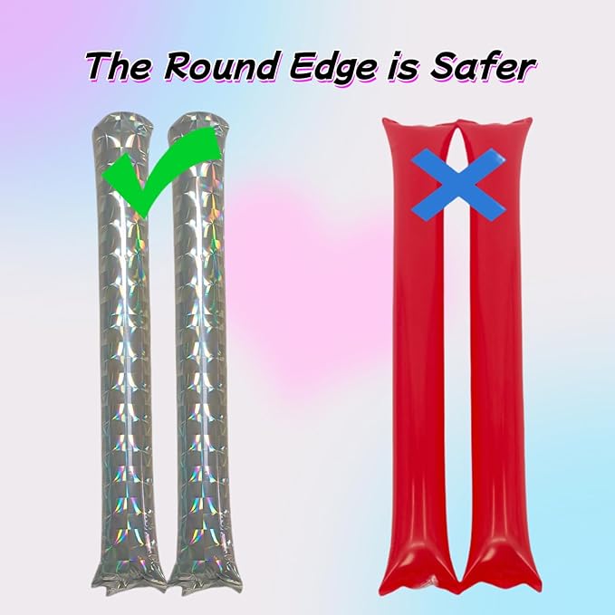 40pcs Round headTeam Spirit Boom Sticks Thunder Sticks Cheering Sticks Team - Image 3