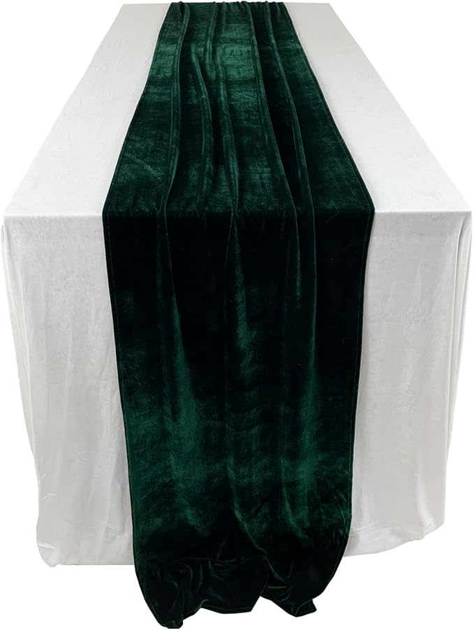 Luxurious Velvet Table Runner, 10ft Wedding Reception Decorations, 20x120inch - Image 6