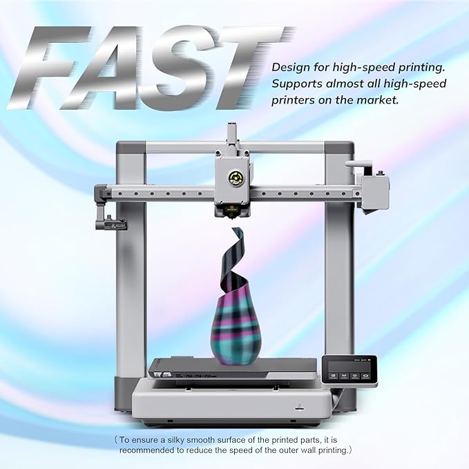 AMOLEN Silk PLA 3D Printer Filament, Shiny Multicolor Rainbow PLA Filament - Image 7
