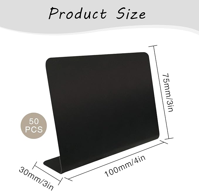 50 Pcs Mini Chalkboard Signs - Image 2