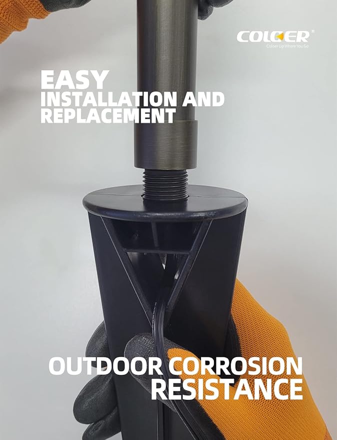 COLOER Large Landscape Lights 8 Inch In-Ground Stake Spikes Replacement 1/2" - Image 4