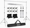 EMART Backdrop Stand 10x8.5ft Photo Studio Adjustable Background Stand Support by EMART