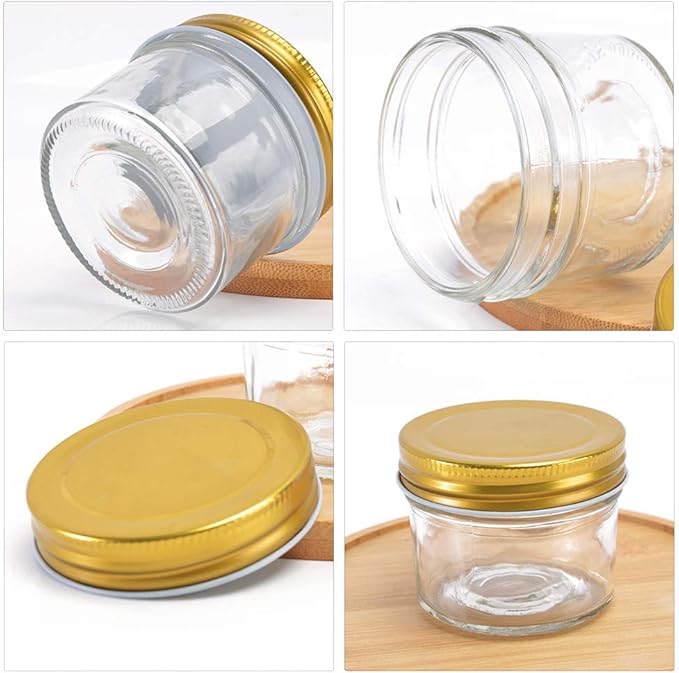 Betrome 4 oz Clear Glass Jars - Image 4