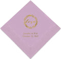 Weddingstar Personalized Printed Paper Napkins 3-Ply 50 Pack by WEDDINGSTAR