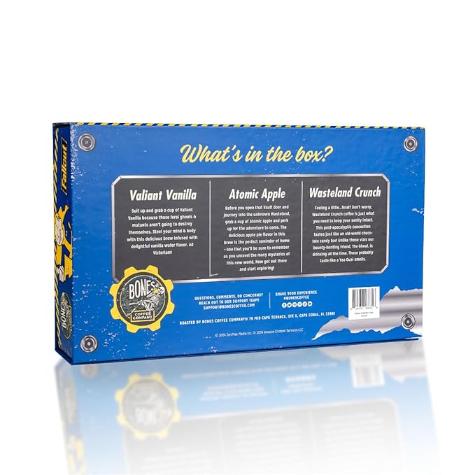 Bones Coffee Company Fallout Collector's Box Flavored Coffee, Low Acid Medium - Image 4