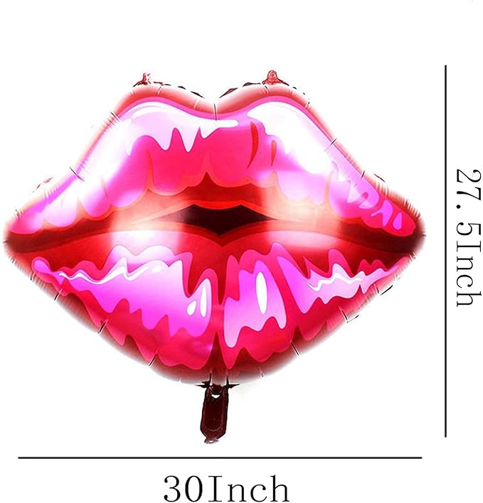 3Pcs Lips Foil Balloons, Bachelorette Bride to Be Engagement Party Decorations - Image 2