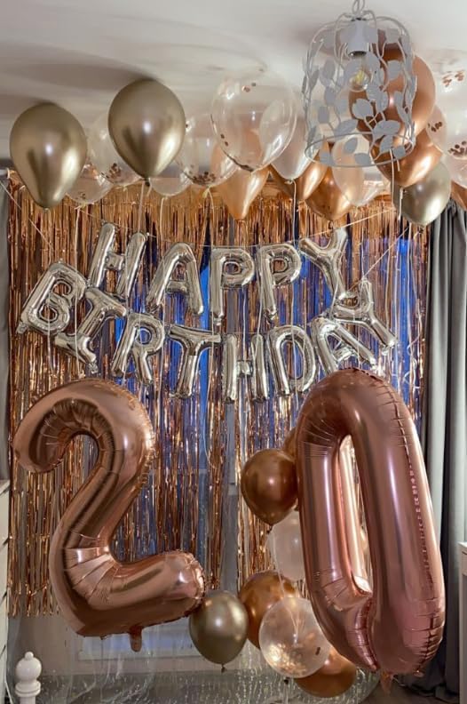 Rose gold 40 Inch 0 Number Balloons, 0 Decorations - Image 7