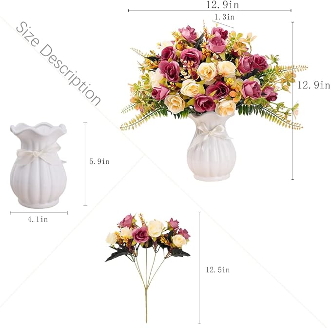 LESING Artificial Fake Flowers - Image 4