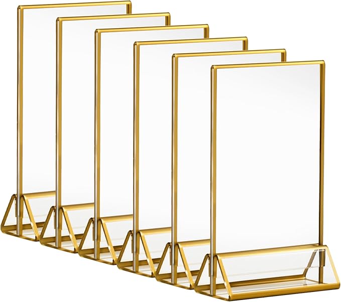 6 Pack Acrylic Sign Holder by CECOLIC