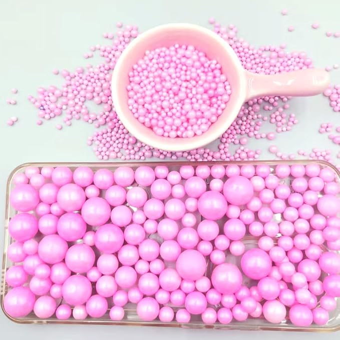 Edible Pearl Sugar Sprinkles Pink Candy Mixing Size Baking Edible Cake - Image 5