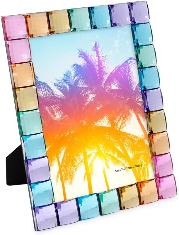 Isaac Jacobs Decorative Sparkling Jewel Picture Frame, Photo Display & Home by IsaacJacobs