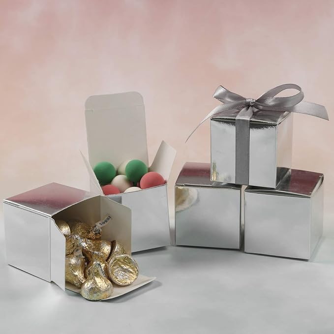 COTOPHER 100pcs Small Gift Boxes, Favor Boxes 2x2x2 inches Paper Gift Boxes - Image 2