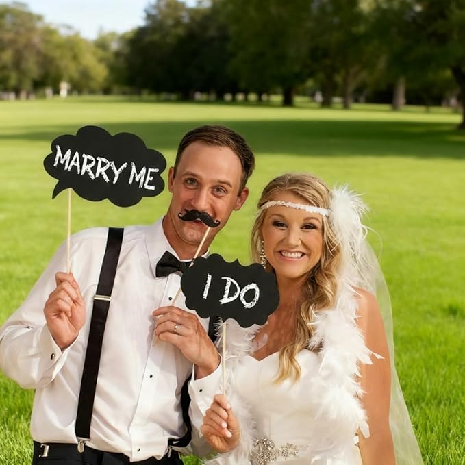 10pcs Blank Photo Booth Props - Image 7