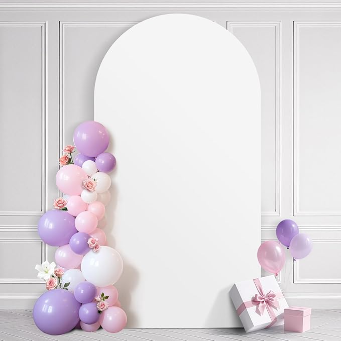Ledido Wedding Arch Backdrop Cover 7.2FT Arch Covers Fitted Stretchy Spandex by Ledido