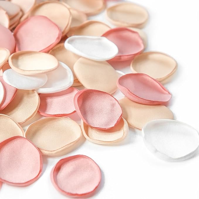 Floroom 500pcs Rose Petals Champagne Pink Faux Silk Flower Petals by Floroom
