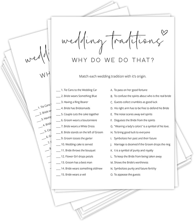 Bridal Shower Games, Why Do We Do That, Wedding Shower Games by Tsunerrorami