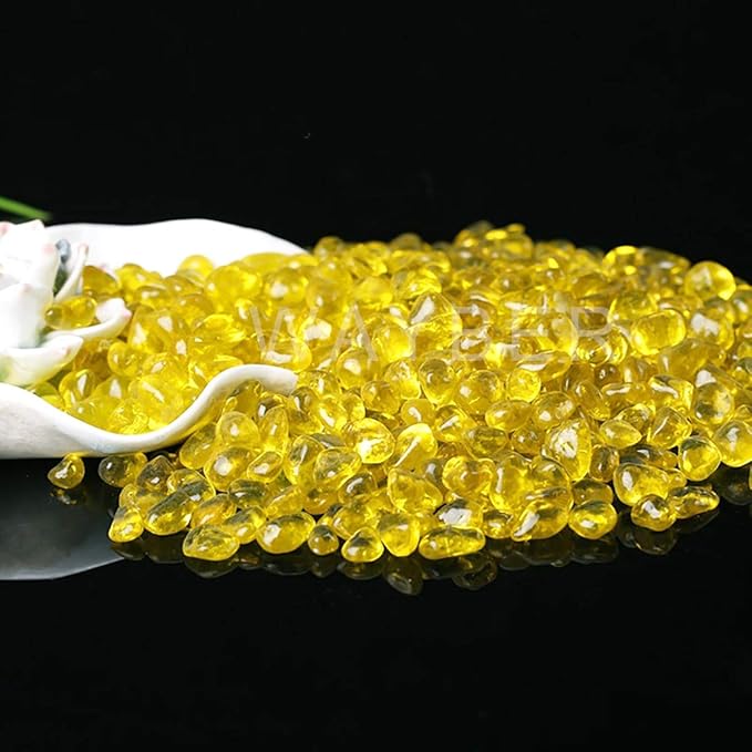 WAYBER Glass Stones, 1Lb/460g Irregular Sea Glass Pebbles Non-Toxic Artificial - Image 2