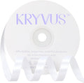 White Satin Ribbon 3/8 inch X Continuous 50 Yards, Single Face Polyester Ribbon by Kryvusribbon