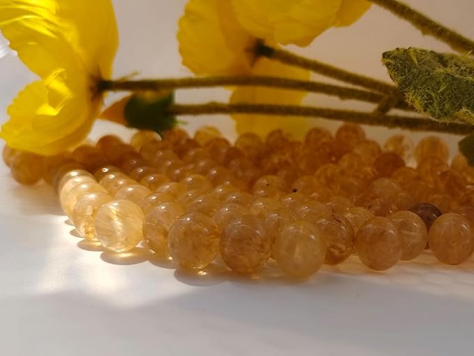 Stone Beads 6mm 140pcs Tea Watermelon Quartz Beads Round Loose Gemstones Beads - Image 5