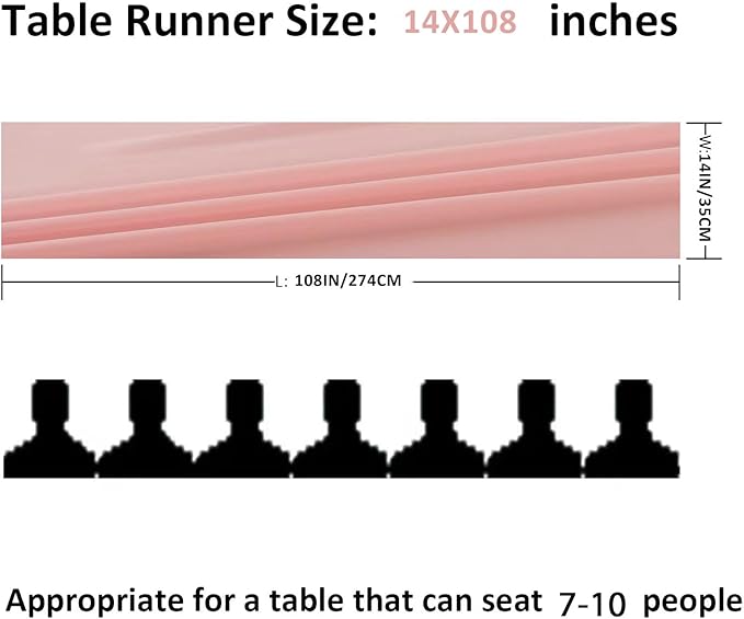 12Pack 9ft Chiffon Table Runner 14x108 Inch Sheer Romantic Table Runner - Image 2