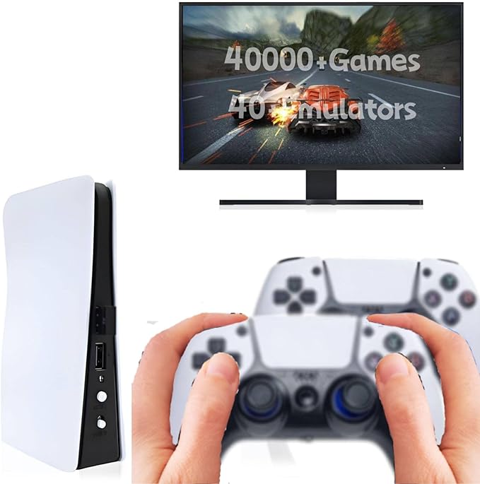 Wireless Emulator Retro Game Console, 40000+ Video Games 128GB Built in by KUNTLYmakeyoumoresafety