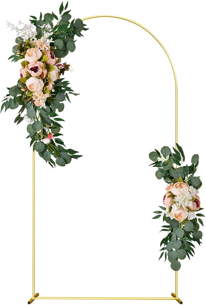 Wedding Arch Backdrop Stand 6.6FT Gold Wedding Balloon Arched Backdrop Stand by SPRITEDISPLAY