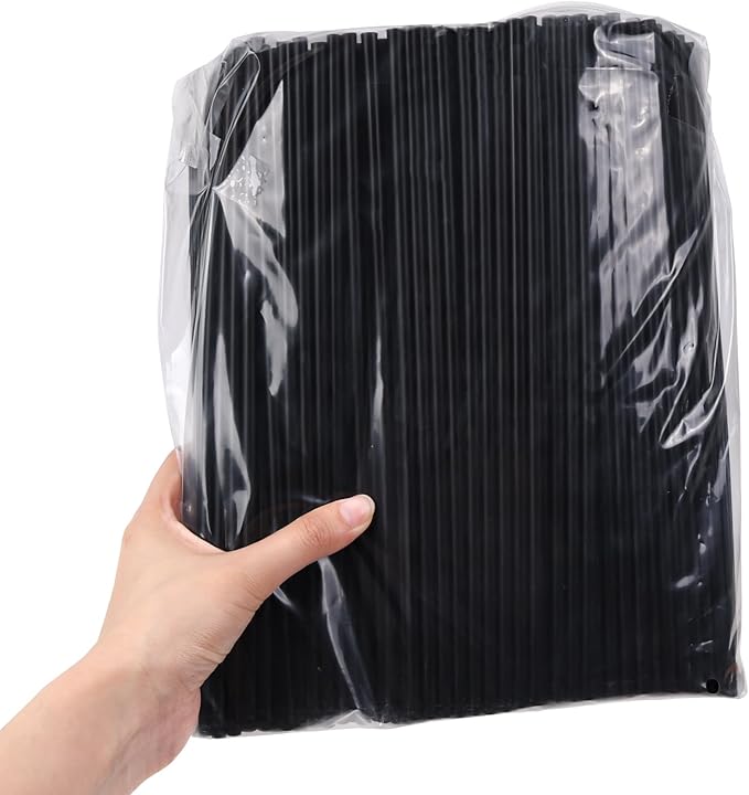 Tomnk 500pcs Straws Disposable, 10.3 Inches Plastic Straws, Plastic Drinking - Image 5