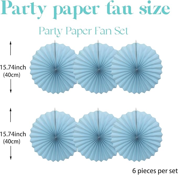 Blue Graduation Party Decor, Baby Blue Party Decorations, Christmas Baby Shower - Image 2