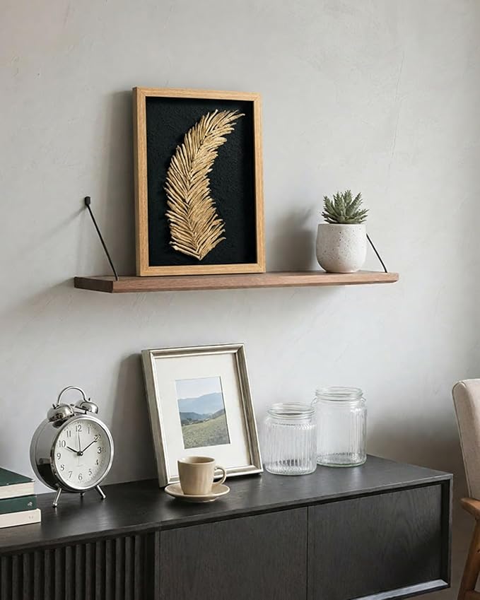 VIYYIEA Framed 3D Textured Wall Art, Handmade Paper Artwork, Modern Minimalist - Image 4